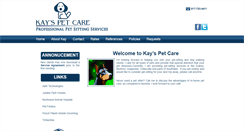 Desktop Screenshot of kayspetcare.com