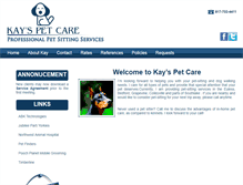 Tablet Screenshot of kayspetcare.com